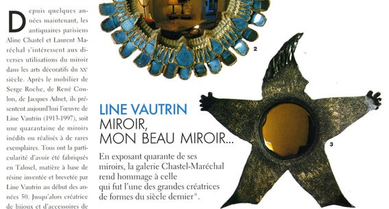 ELLE Décoration, 2004 – « Miroir, mon beau miroir » – Line Vautrin