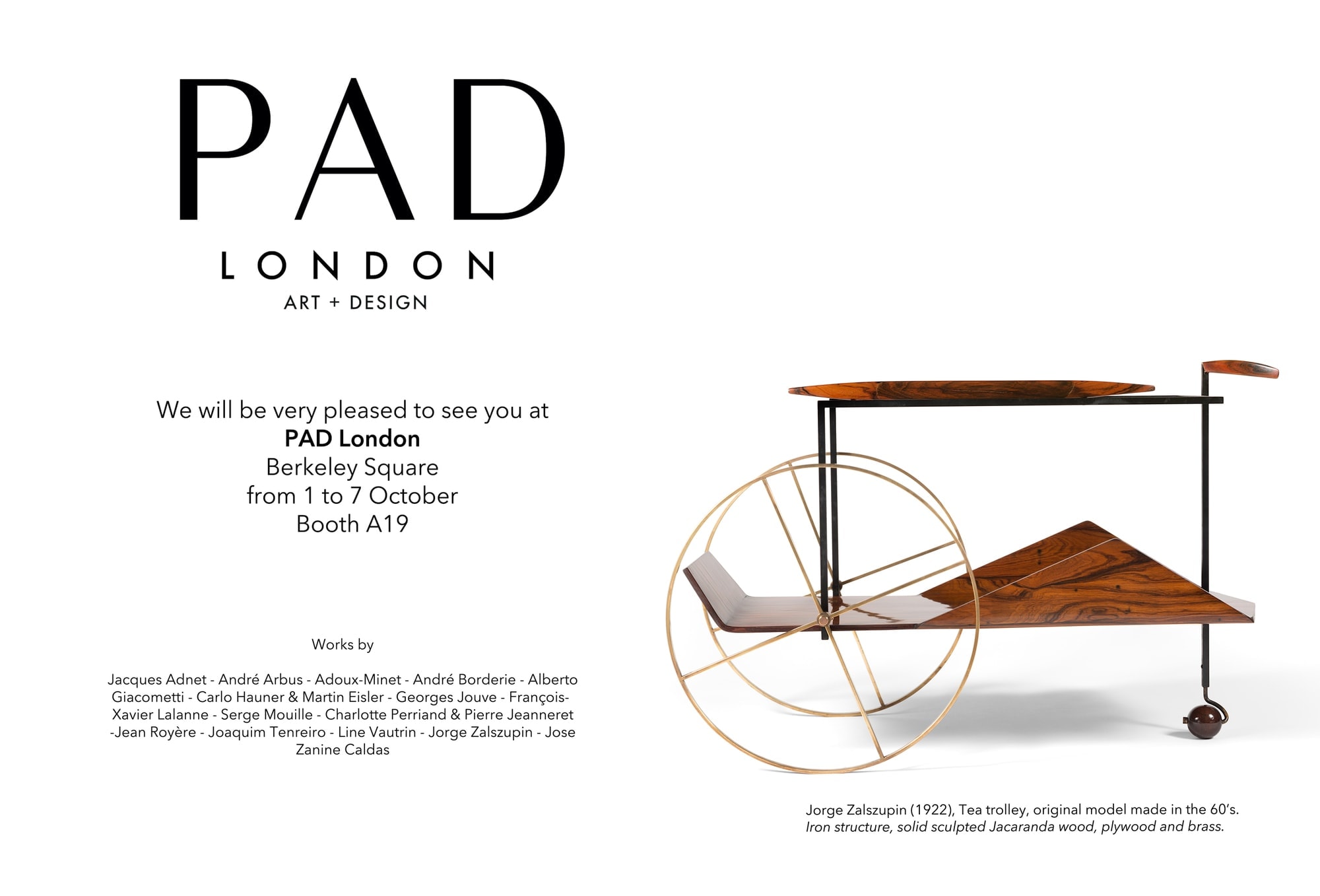 PAD London, from 1 to 7 October, 2018