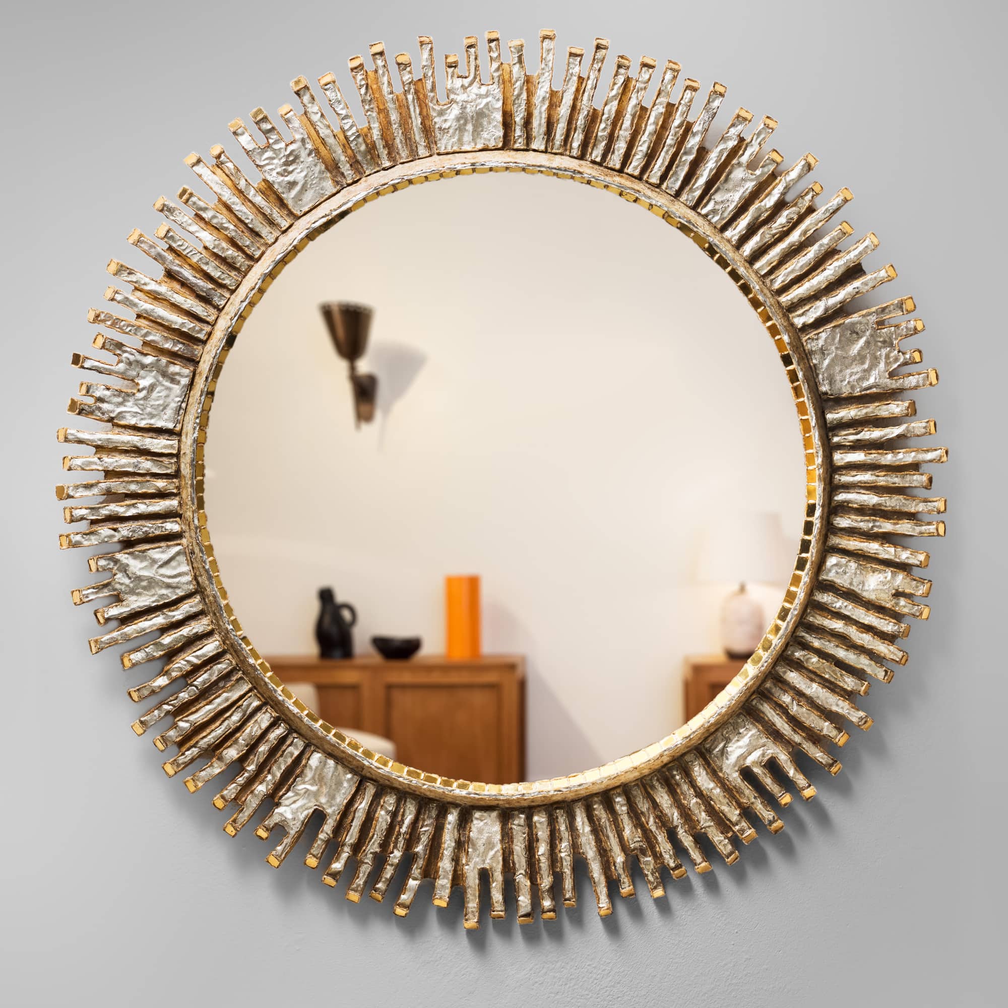Miroir Line Vautrin Le Plus Cher Rare grand miroir « Solaire » | Galerie Chastel Maréchal