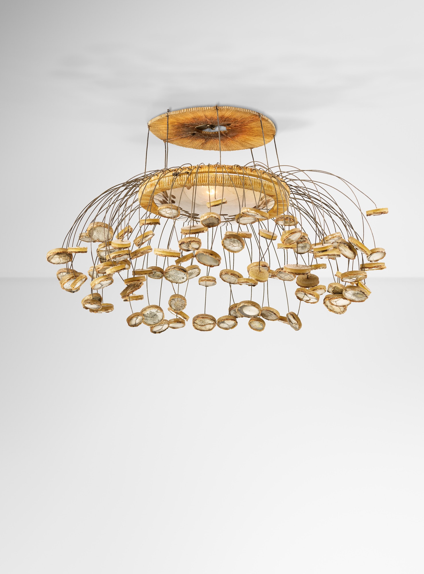Very rare ‘Etincelles’ ceiling light, vue 02