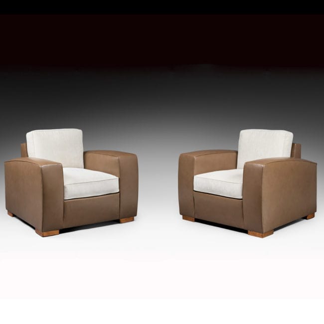 Rare paire de fauteuils