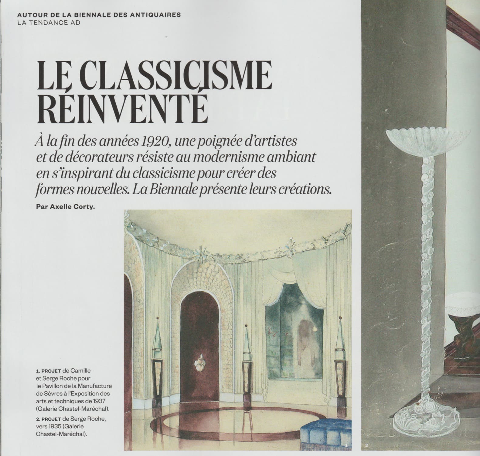 AD, August/September 2016 – “Le Classicisme réinventé” – Serge Roche