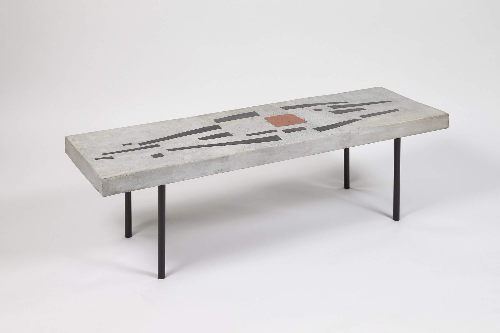 Rectangular coffee table, vue 01
