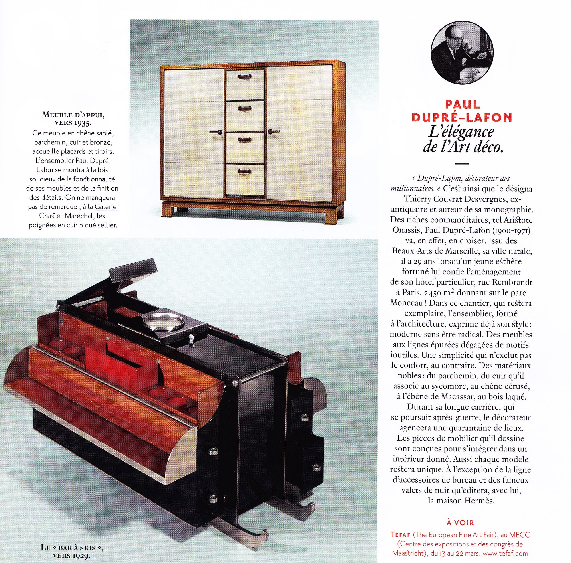 AD, Février/Mars 2015 – “Des maîtres et leurs chefs-d’oeuvre” – Paul Dupré-Lafon