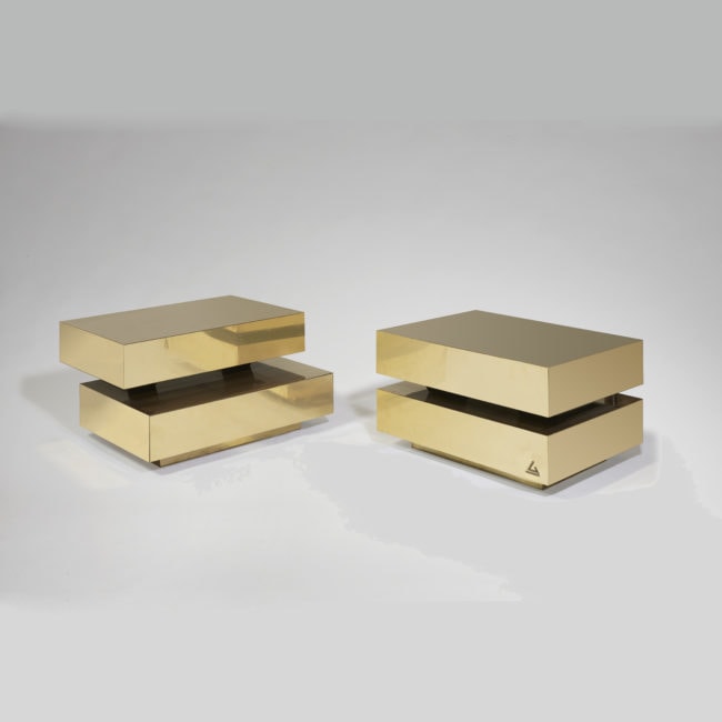 Paire de tables basses “Scultura”