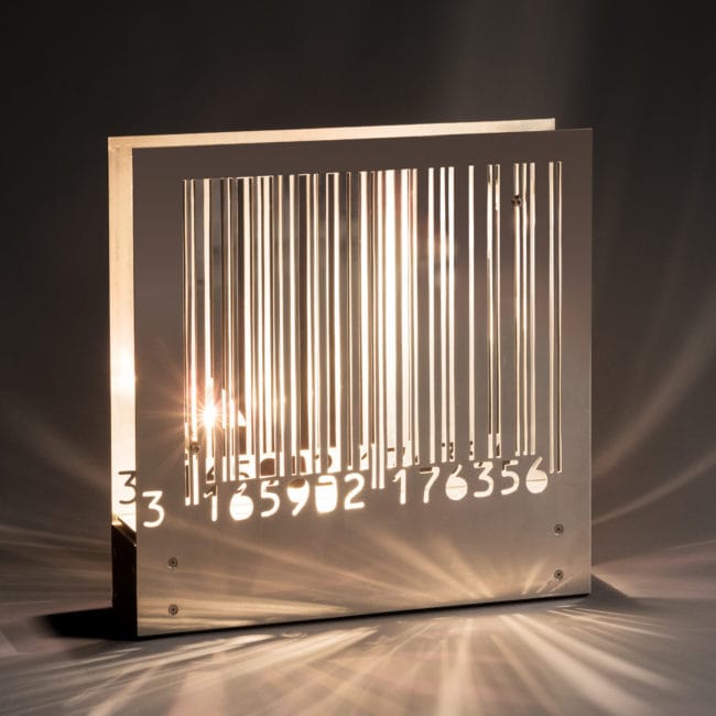 ‘Code à barres’ lamp