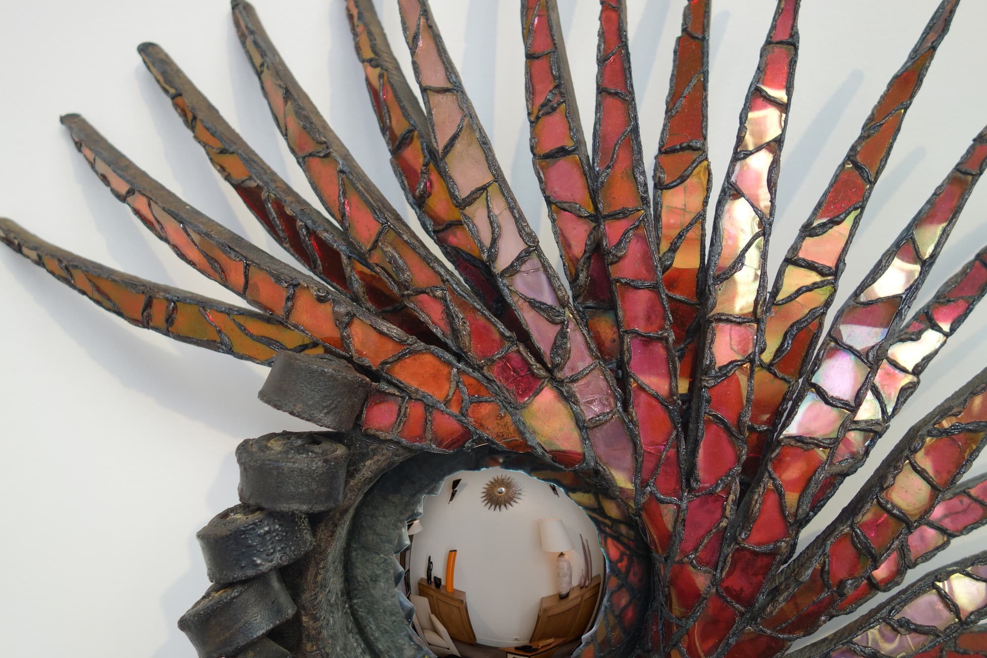 Rare ‘Crête de Coq’ mirror, vue 03