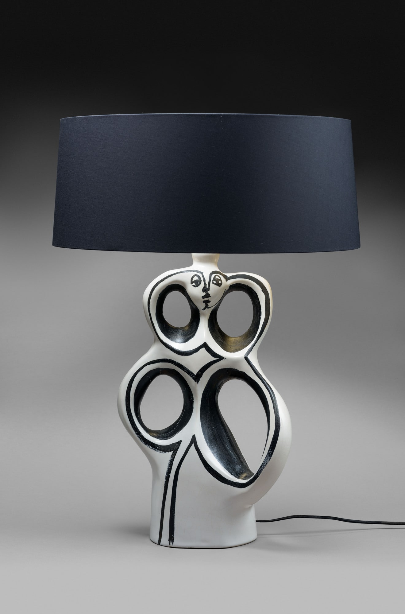 Rare lampe Anthropomorphe, vue 01