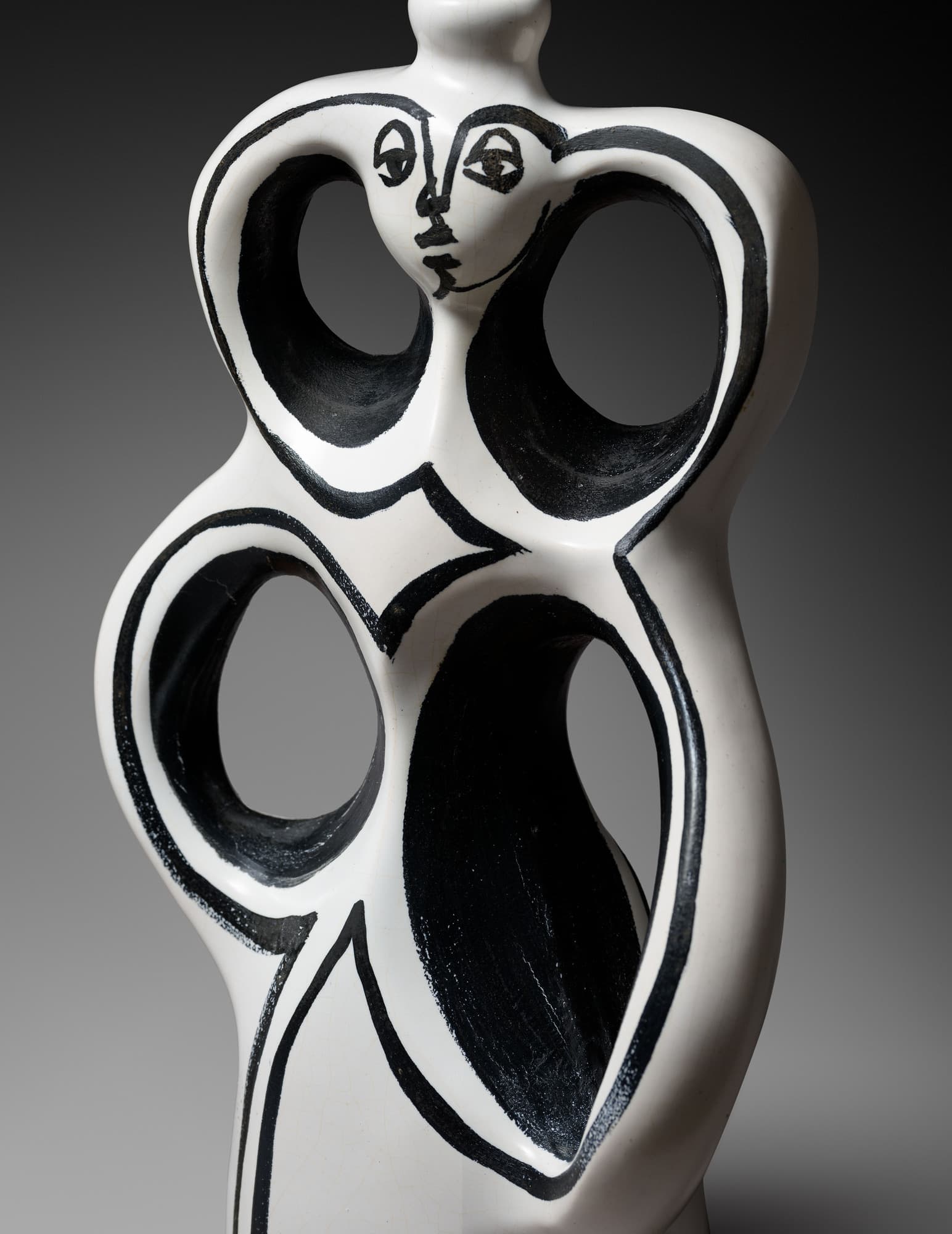Rare lampe Anthropomorphe, vue 02