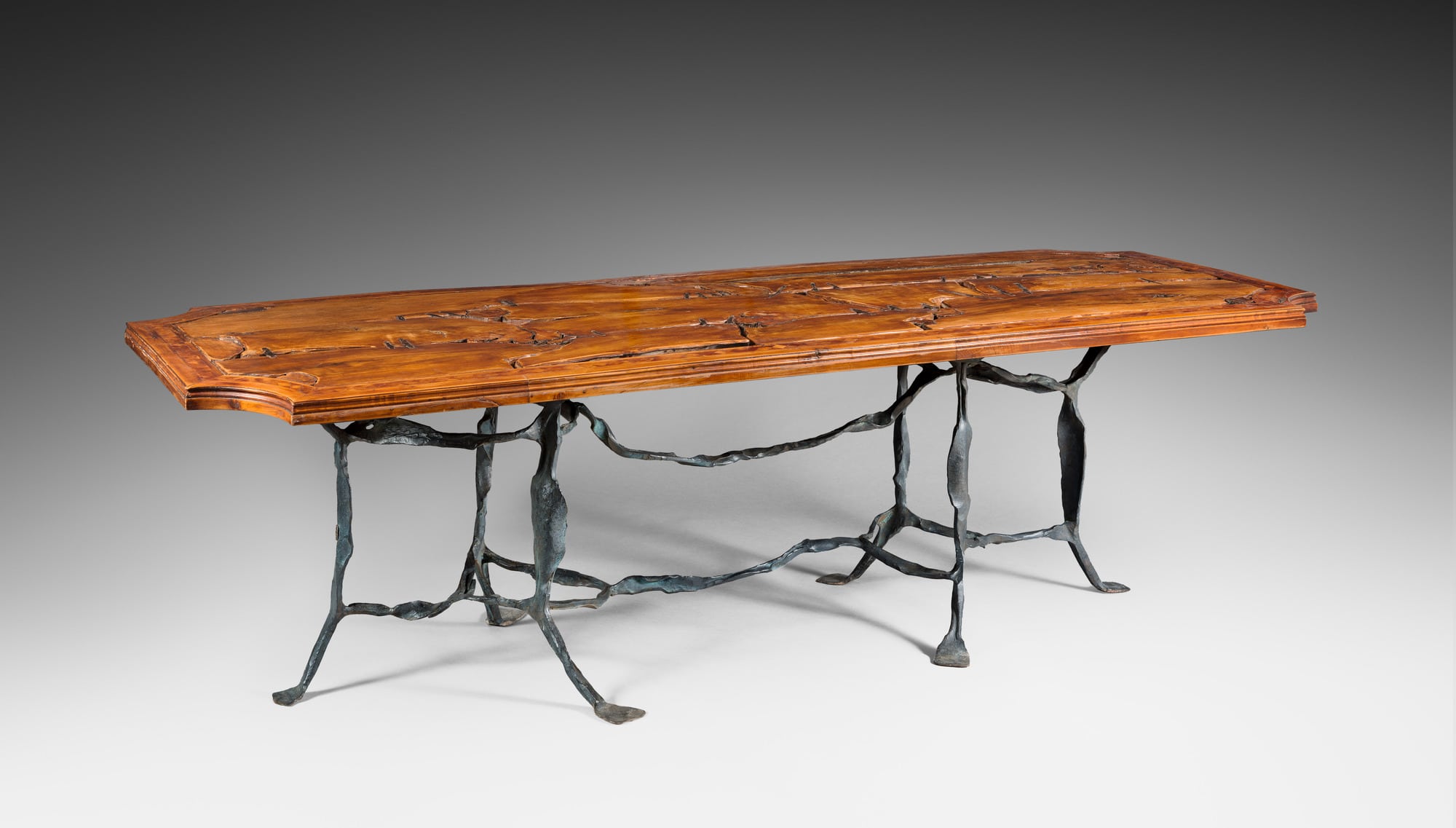 Grande table rectangulaire organique, vue 01