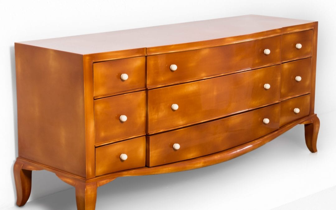 André Arbus, Lacquered chest of drawers