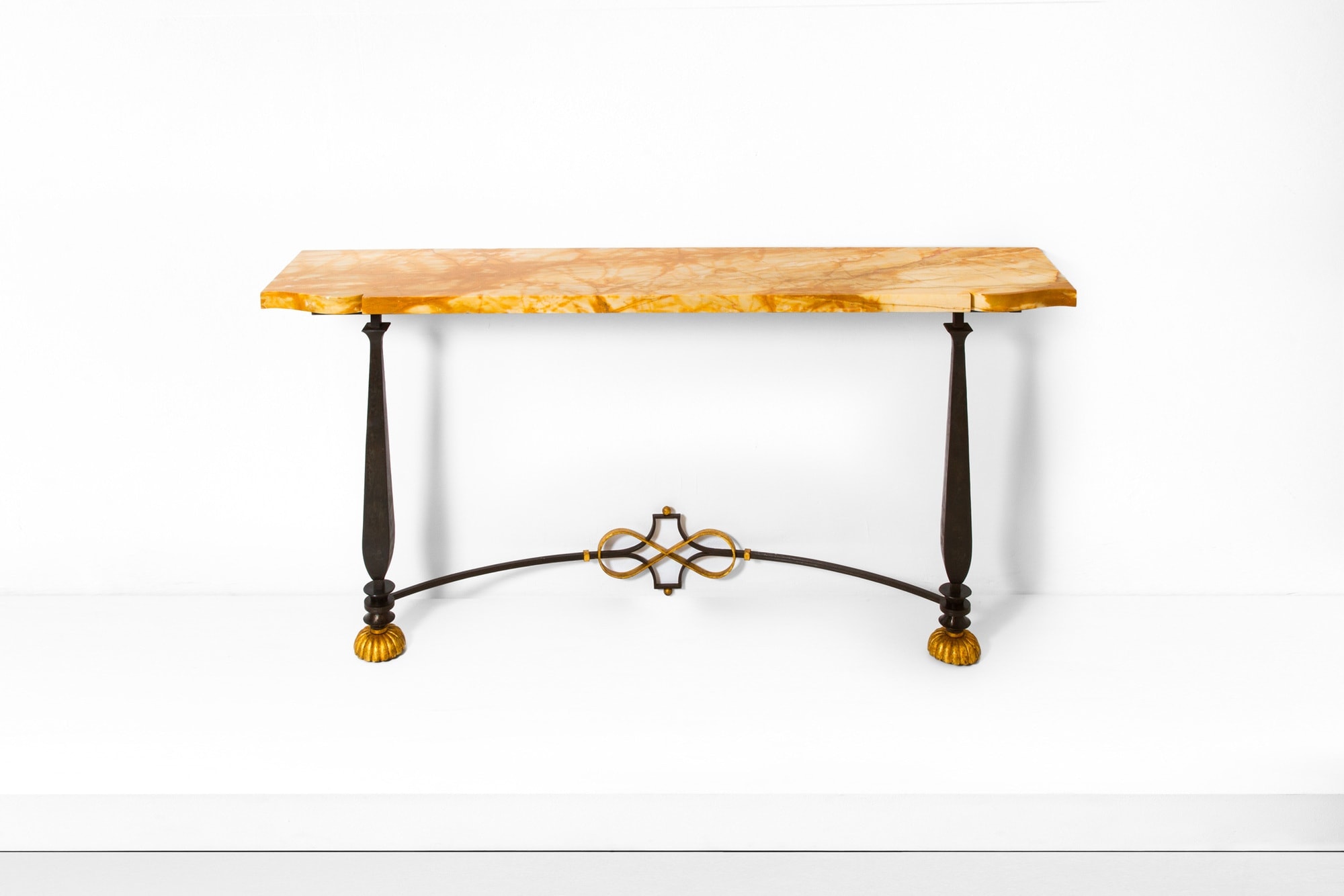 Gilbert Poillerat, Console table (sold), vue 01