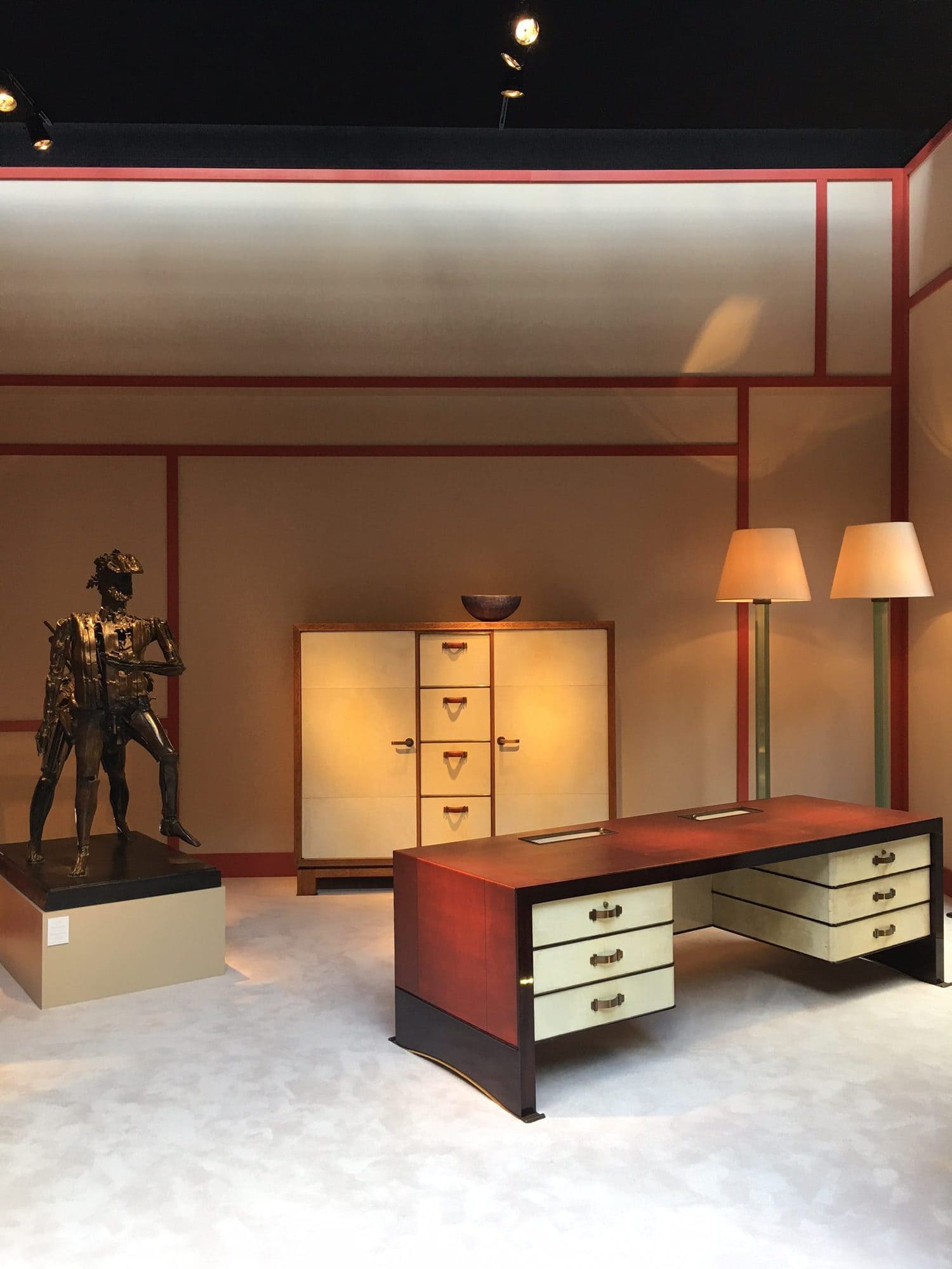  La Biennale Paris, La biennale des antiquaires, galerie Chastel-Maréchal, Cesar, Paul Duprès-Lafon, jean Michel Frank , art décoratif, design, post war design 