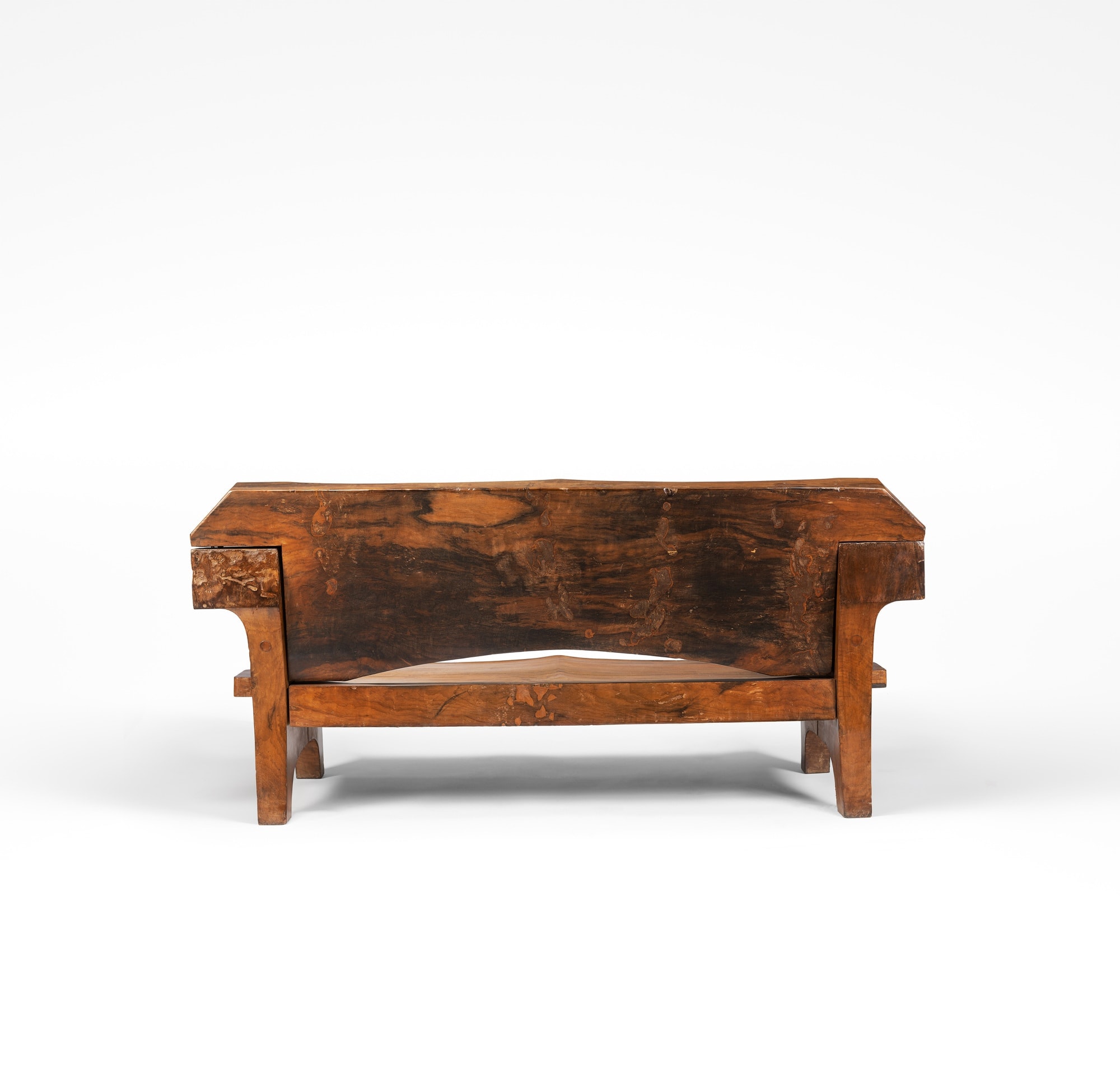 Jose Zanine Caldas, Important canapé en bois massif, vue 03