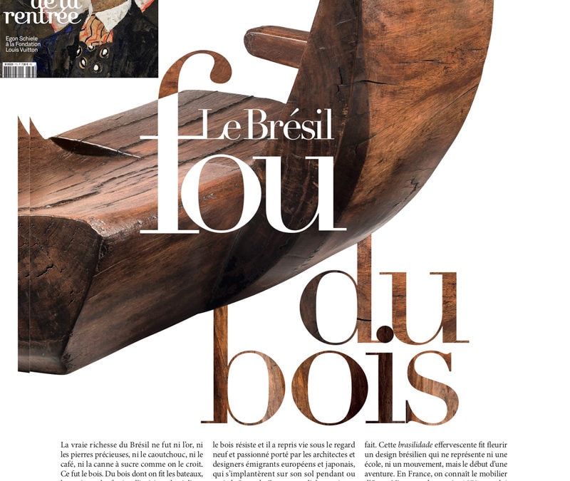 Connaissance des Arts – Le Brésil fou du bois – Septembre 2018
