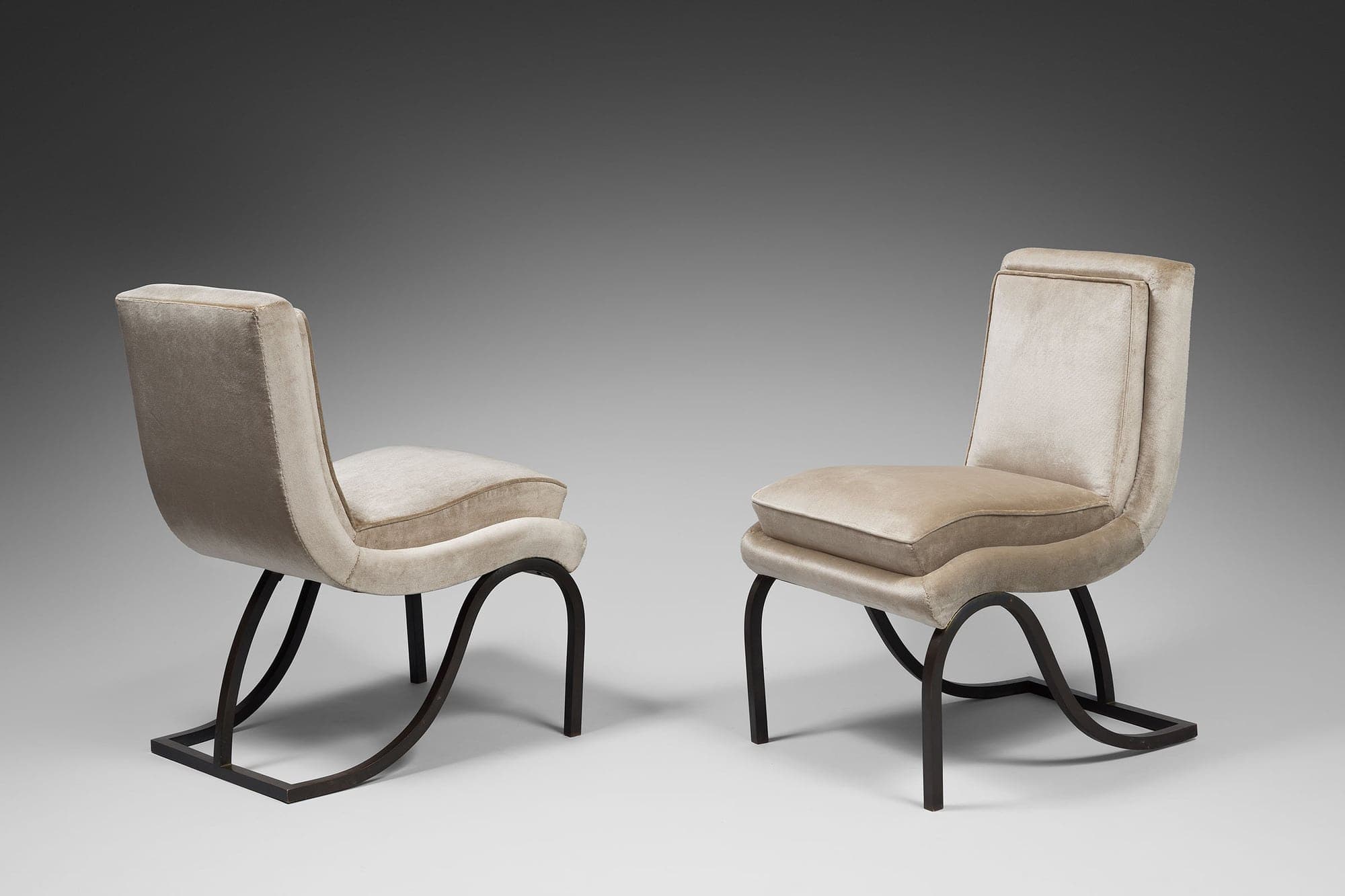 Eugène Printz, Paire de chaises de salon (vendue), vue 01