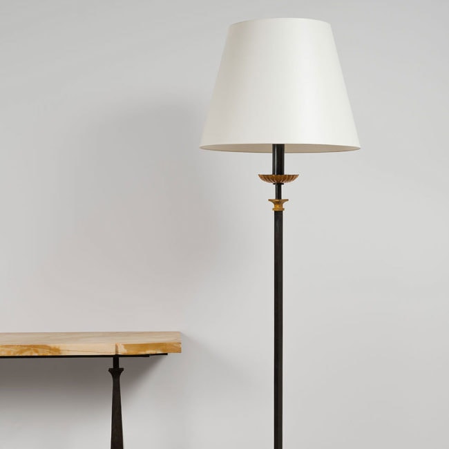 Gilbert Poillerat, Rare floor lamp (sold)