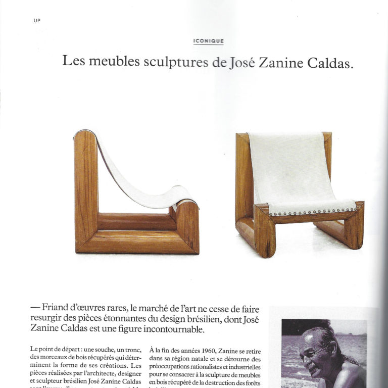Milk Décoration – Les meubles sculptures de José Zanine Caldas – Juin / Août 2019