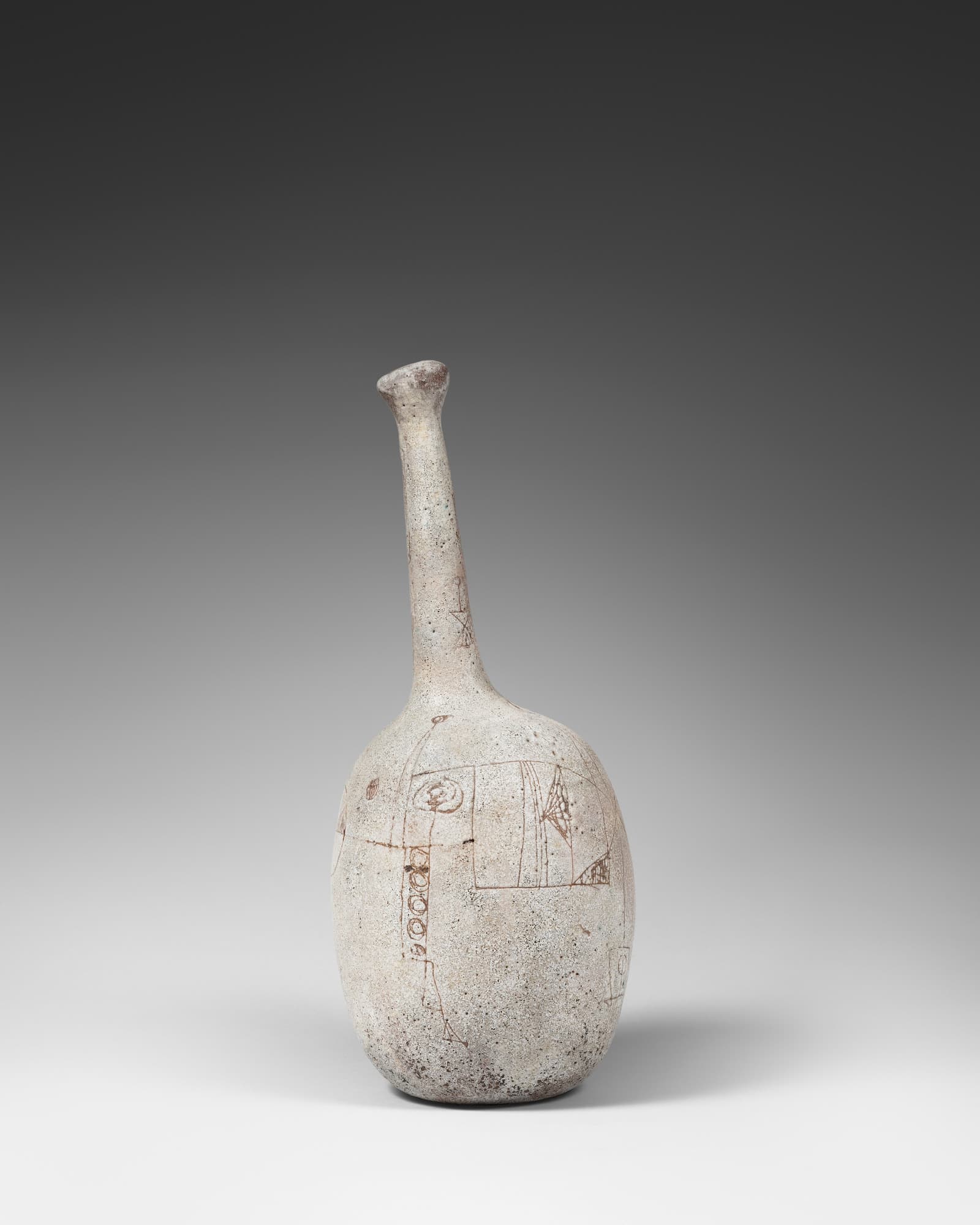André Borderie, Pierre & Vera Szekely, Rare sculptural vase, vue 01