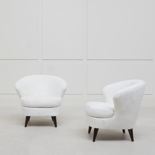 Joaquim Tenreiro, Paire de fauteuils “Coquillage”