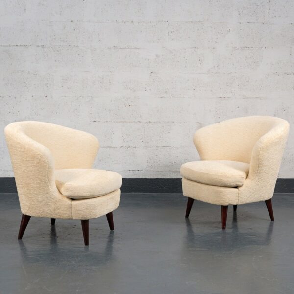 Joaquim Tenreiro, Paire de fauteuils “Coquillage”