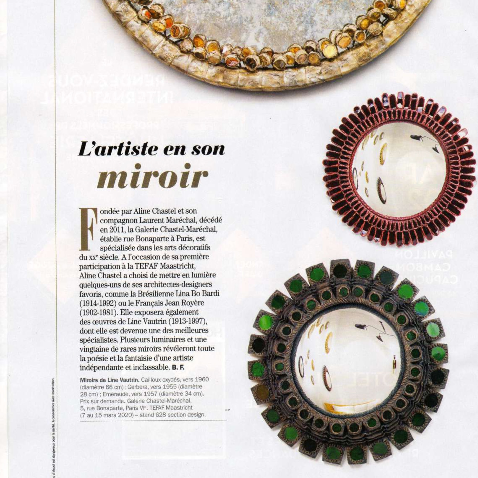 Challenges, L’artiste en son miroir, March 2020