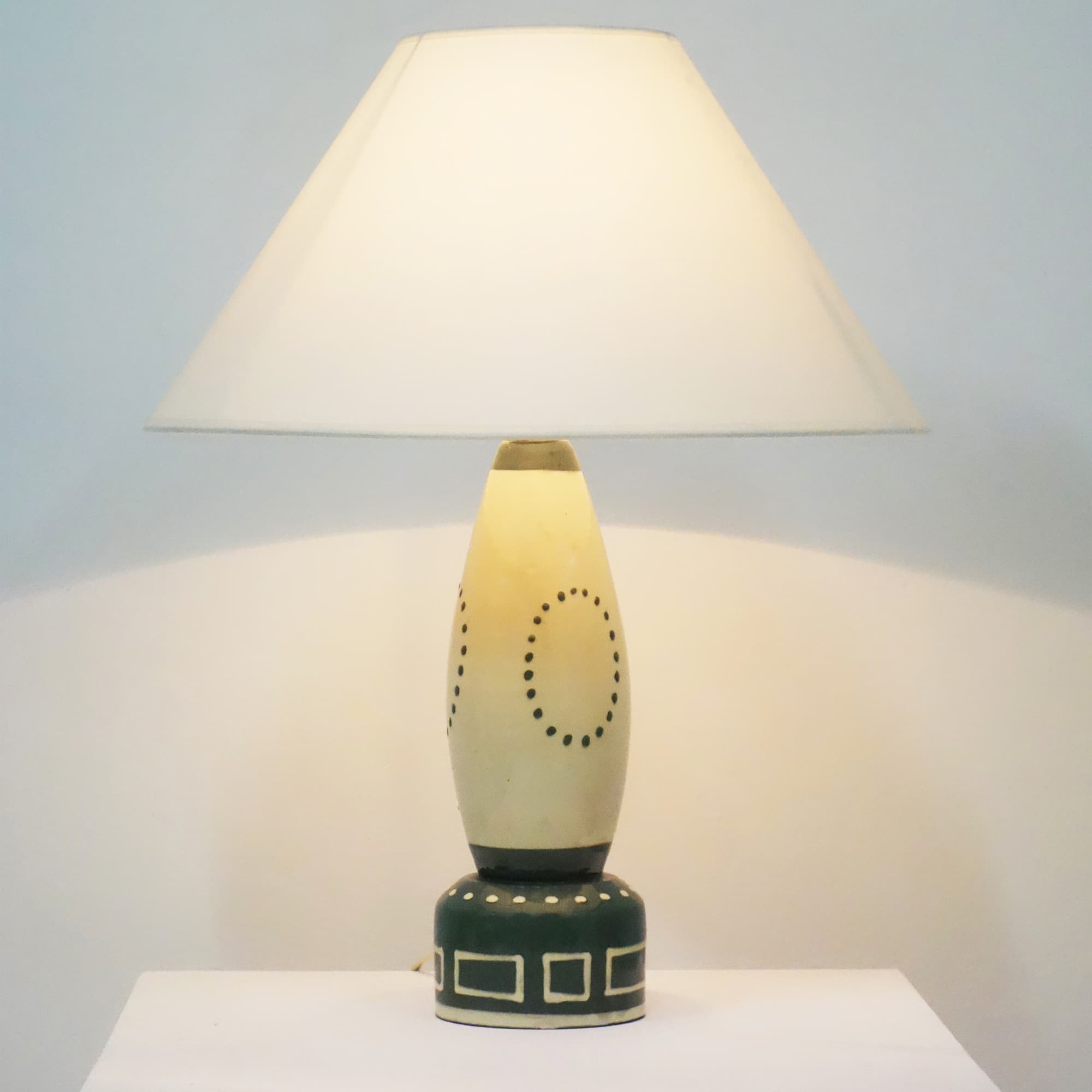 Francis Jourdain, Ceramic table lamp (sold), vue 03