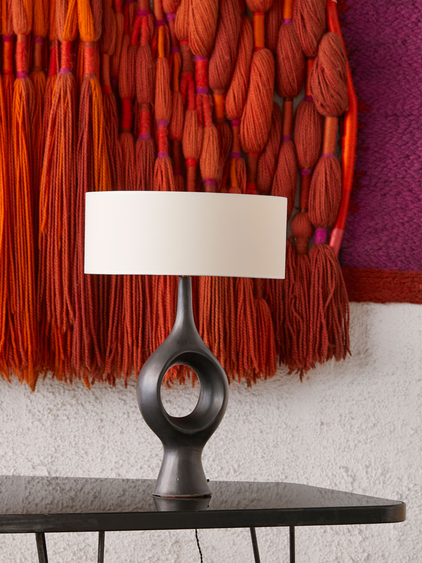 Georges Jouve, Exceptionnelle et rare lampe, vue 01