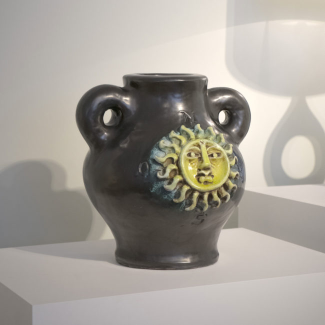 Georges Jouve, Important vase Soleil aux points cardinaux