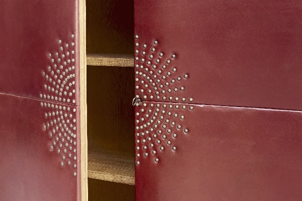 Jean Royère, Cabinet en cuir, vue 05