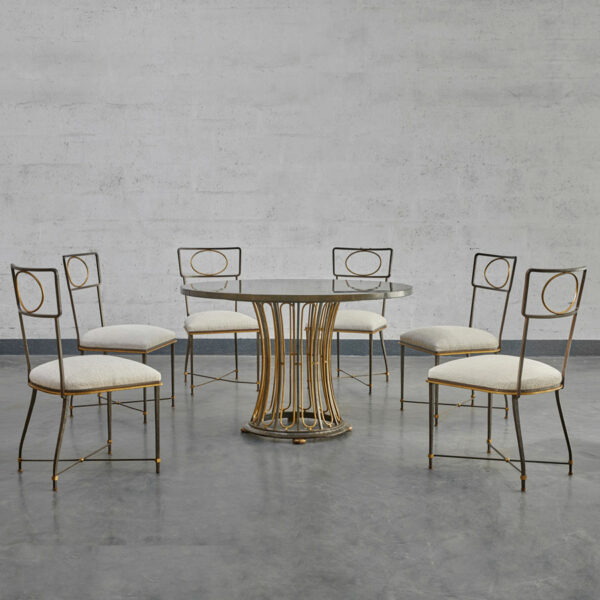 Gilbert Poillerat, Dining room set
