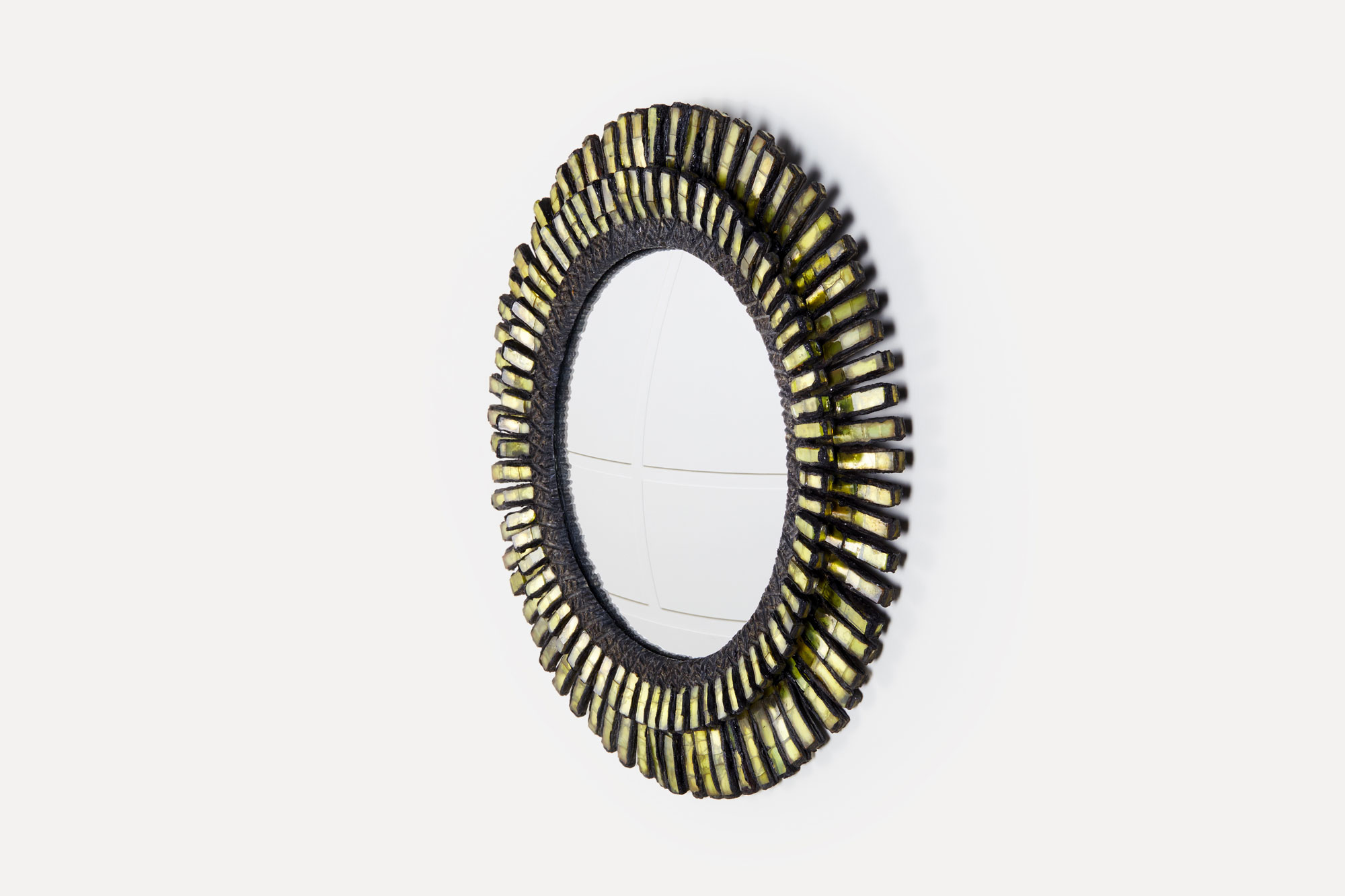Line Vautrin, Miroir “Romain” vert, vue 04