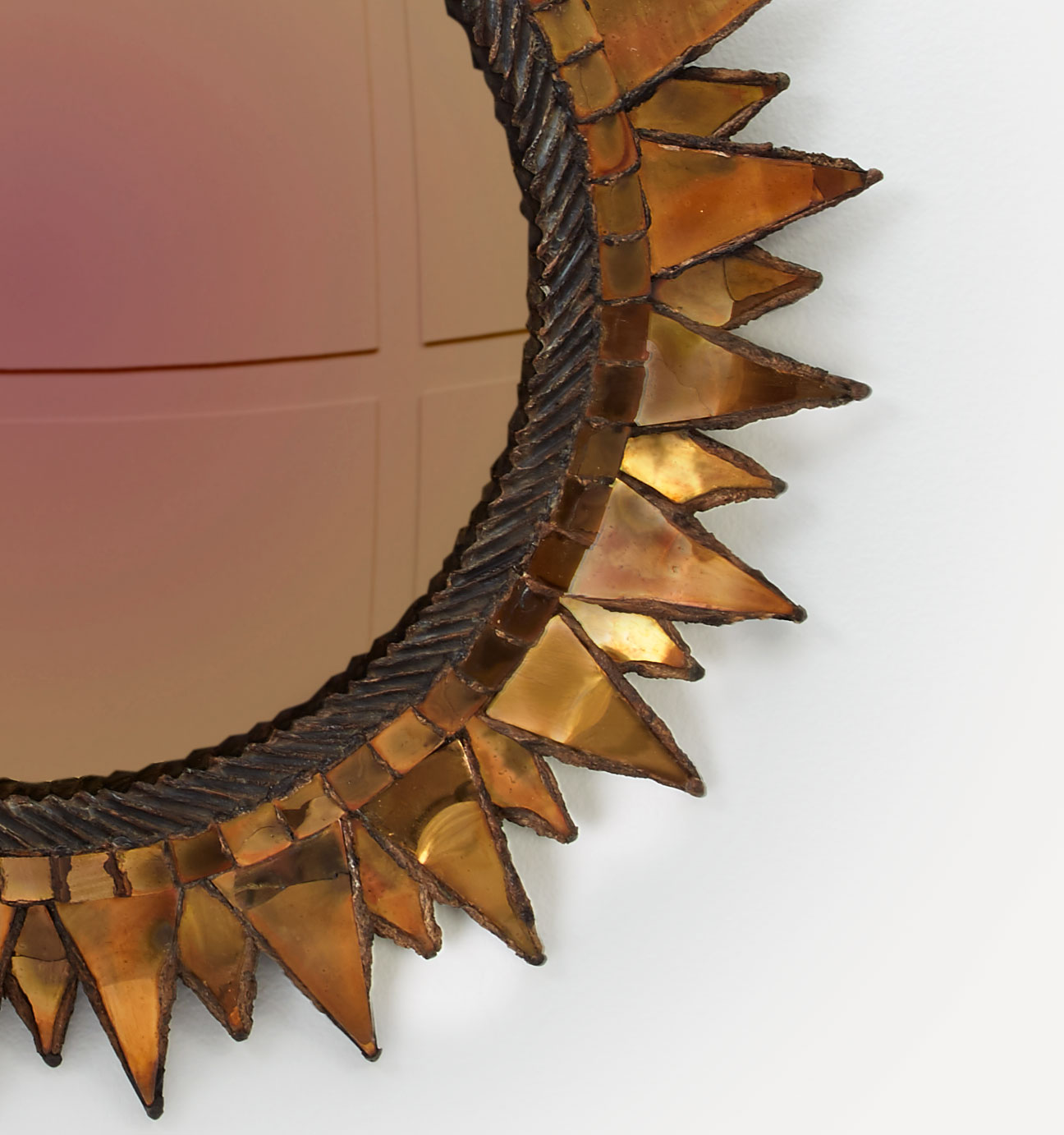Line Vautrin, Mica “Soleil à pointes” mirror, vue 02