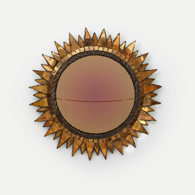Line Vautrin, Mica “Soleil à pointes” mirror