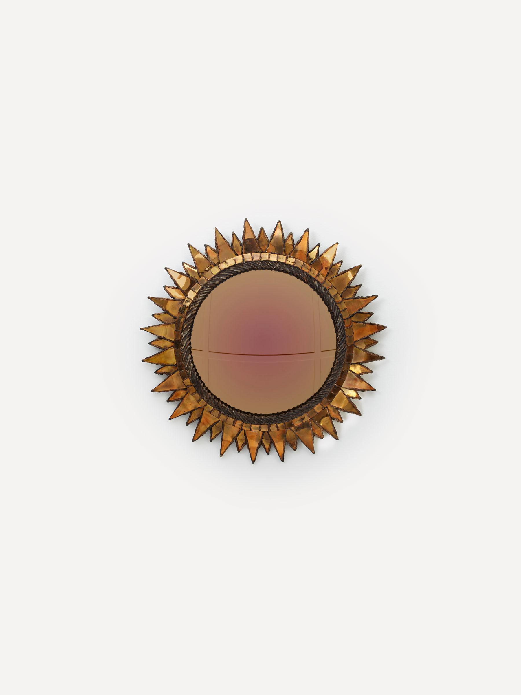 Line Vautrin, Miroir “Soleil à pointes” mica, vue 01