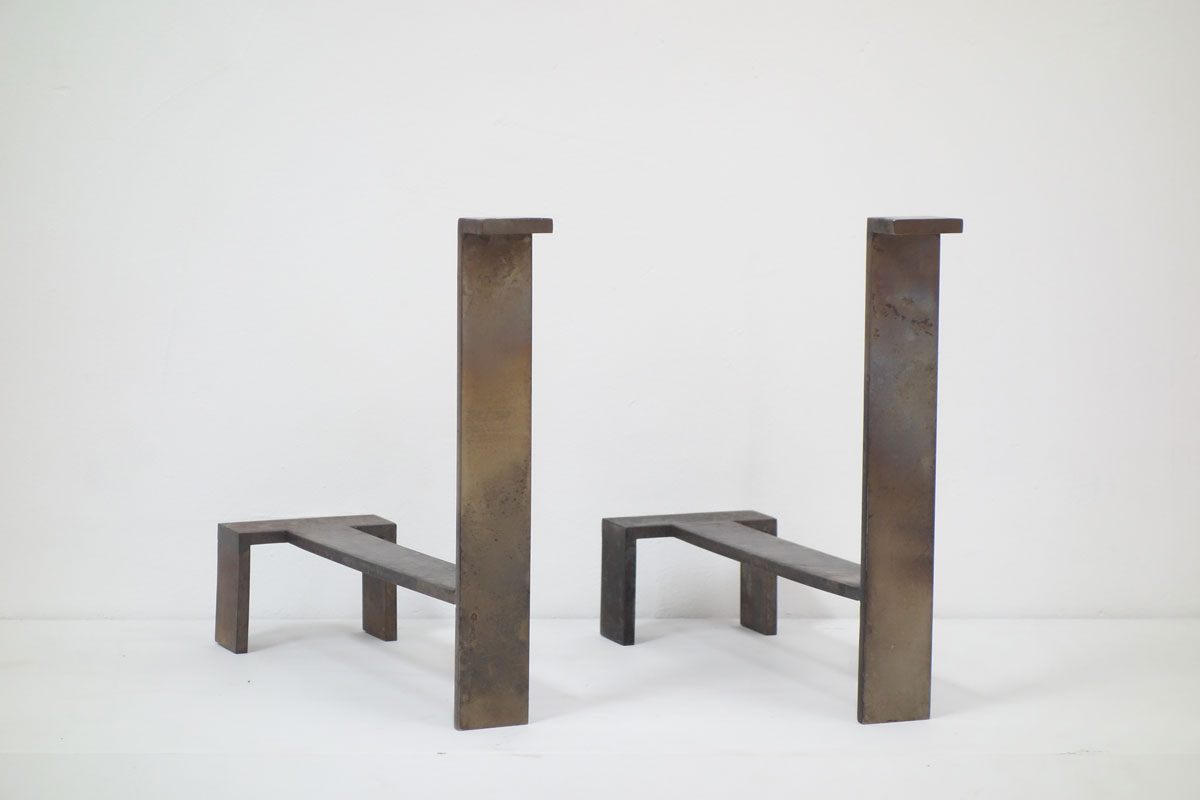 Jacques Quinet, Pair of andirons, vue 01