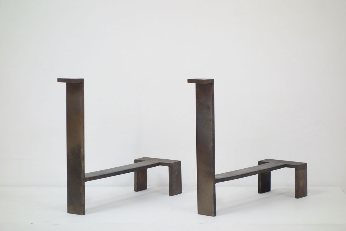 Jacques Quinet, Paire de chenets, vue 02