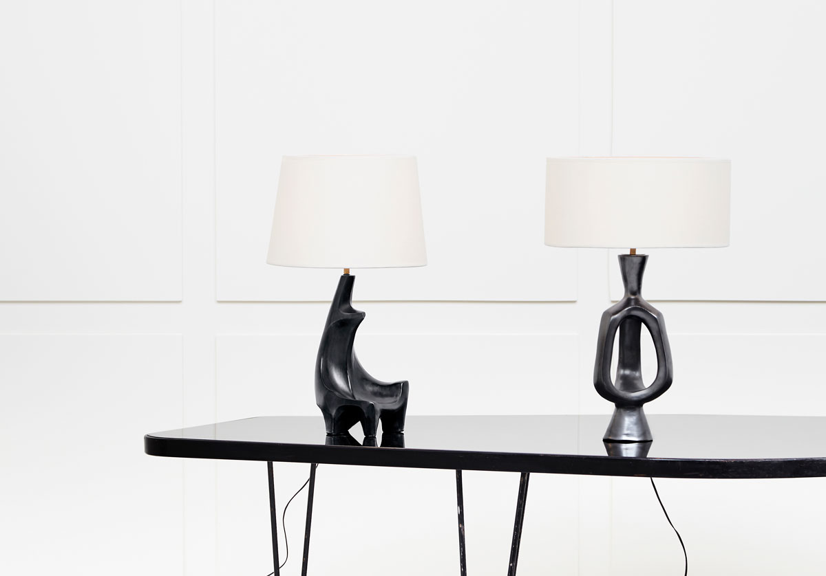 Georges Jouve, Ceramic lamp, vue 03