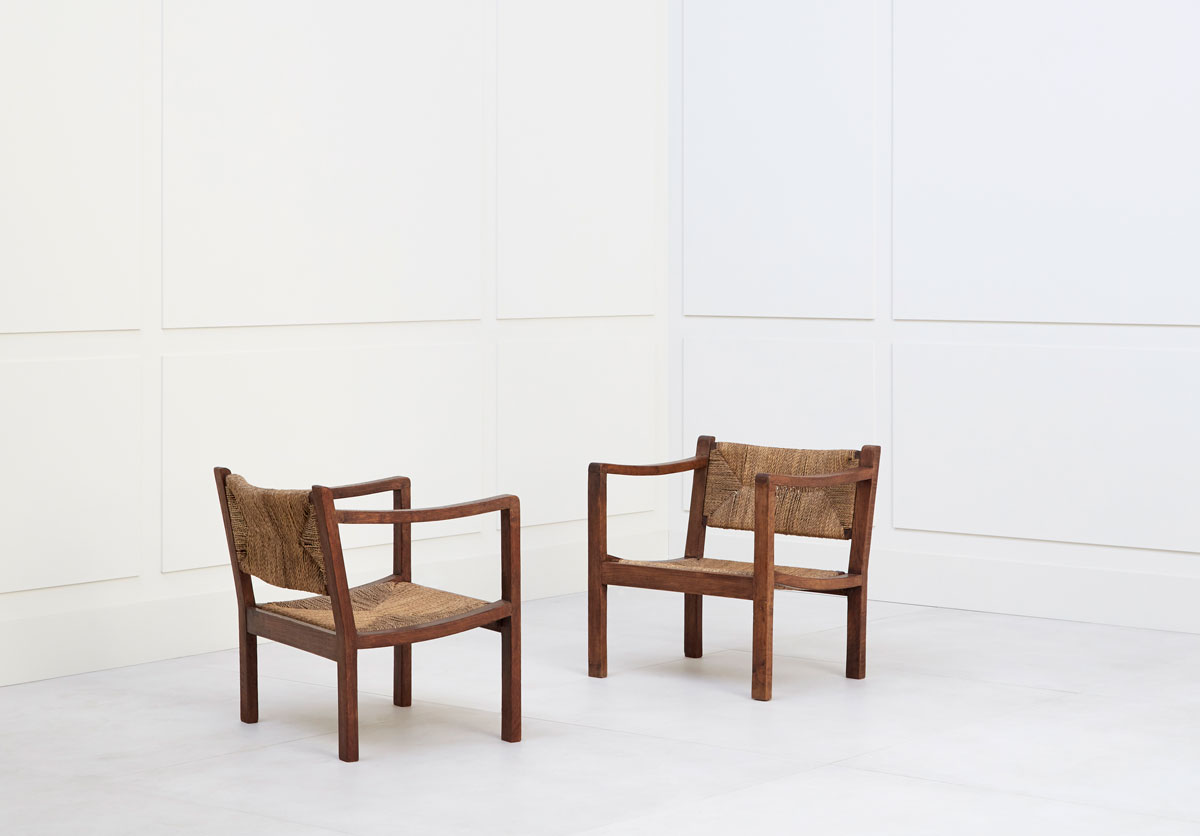 Eyre de Lanux, Paire de fauteuils, vue 01