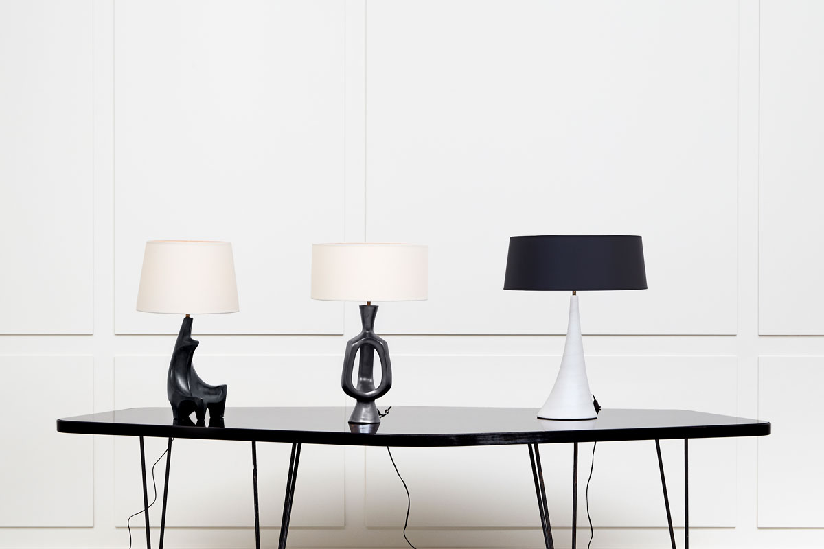Georges Jouve, Sculptural ceramic lamp, vue 02