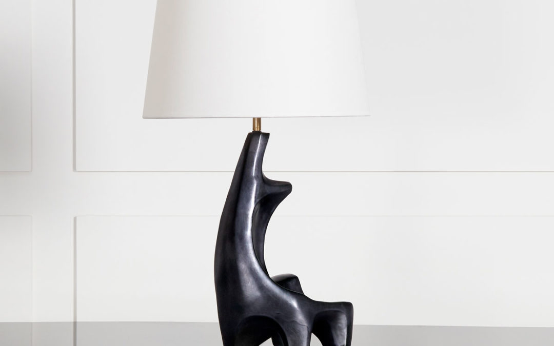 Georges Jouve, Lampe sculpturale en céramique