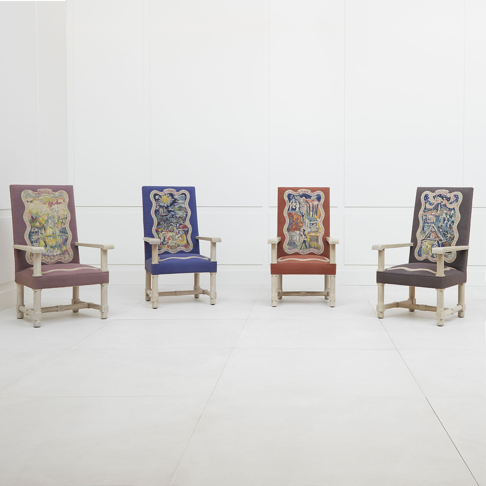 Set of four armchairs «The Four Seasons»
