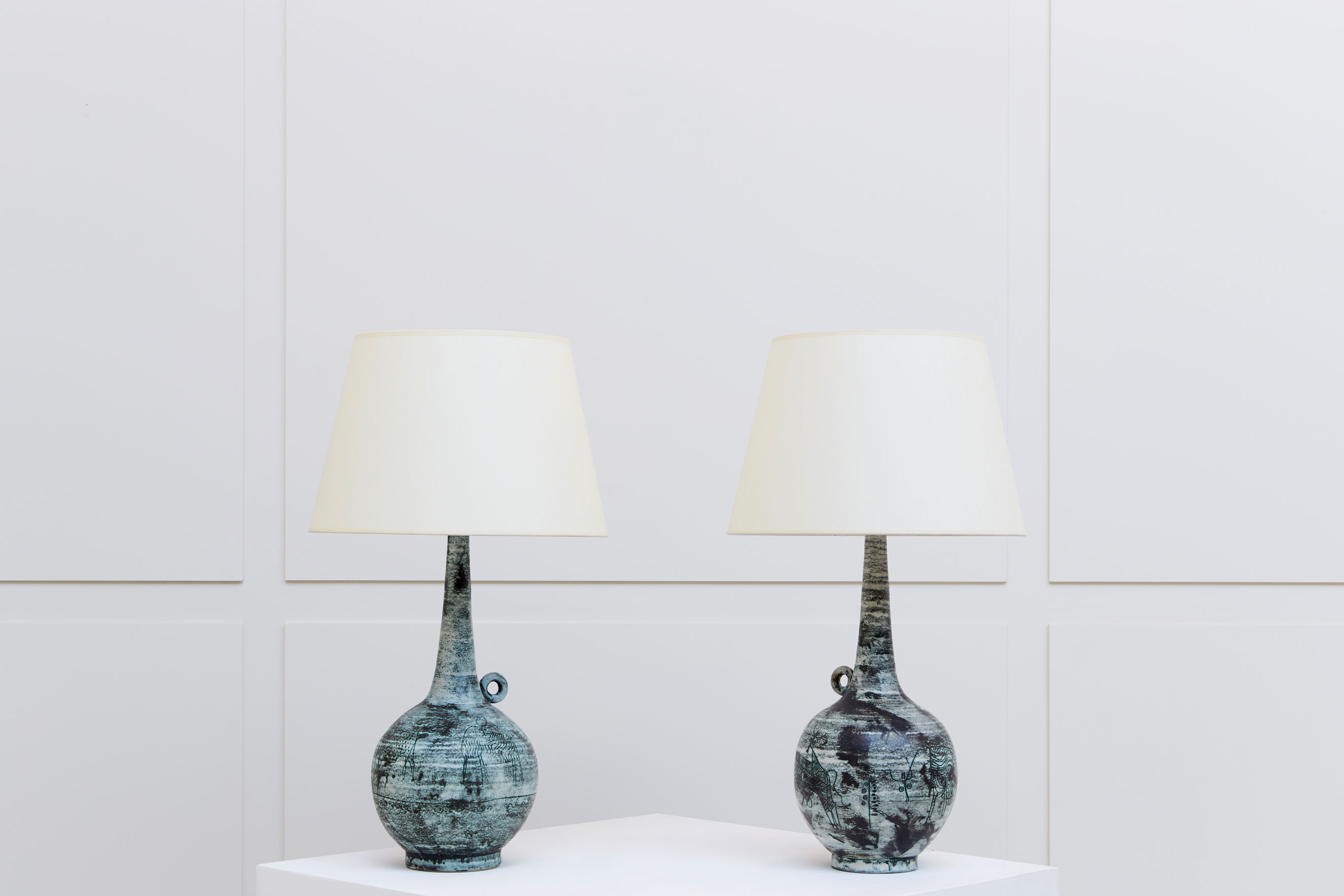 Jacques Blin, Pair of lamps « Tauromachie», vue 02