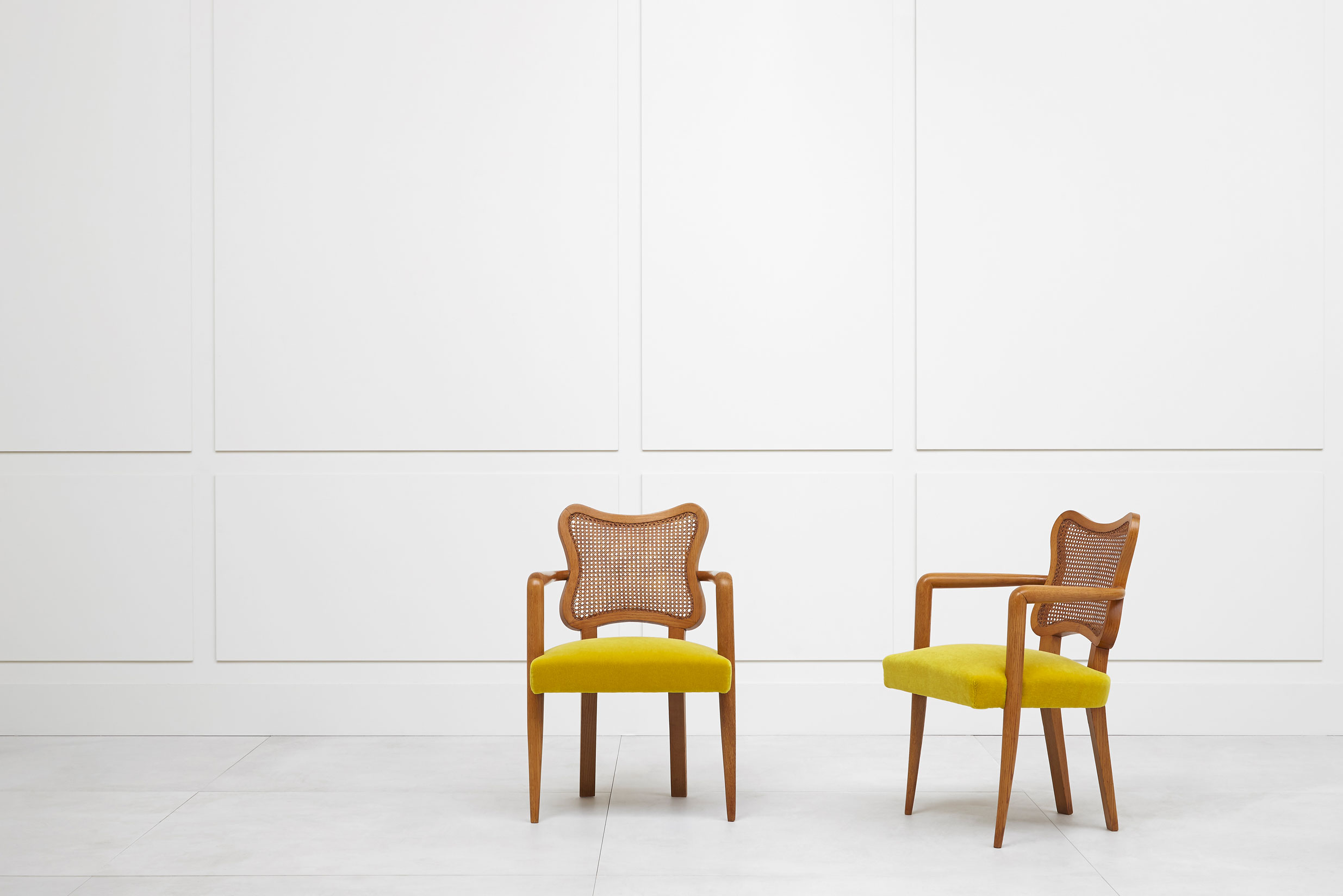 Jean Royère, Paire de fauteuils «Trèfle», vue 01