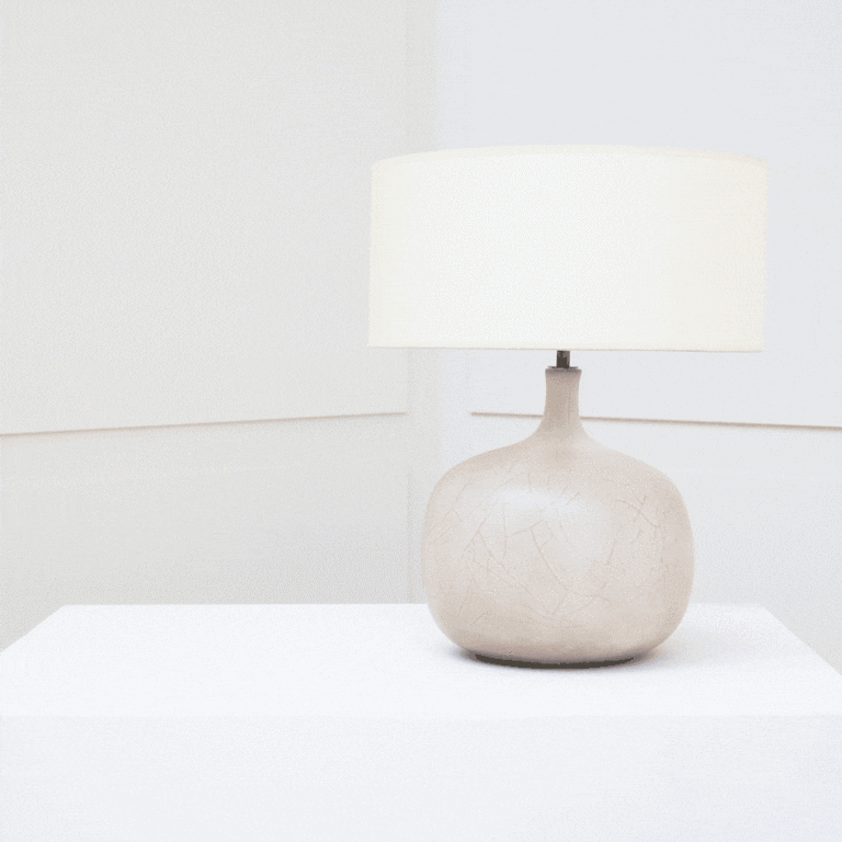 Jacques and Dani Ruelland, Important table lamp