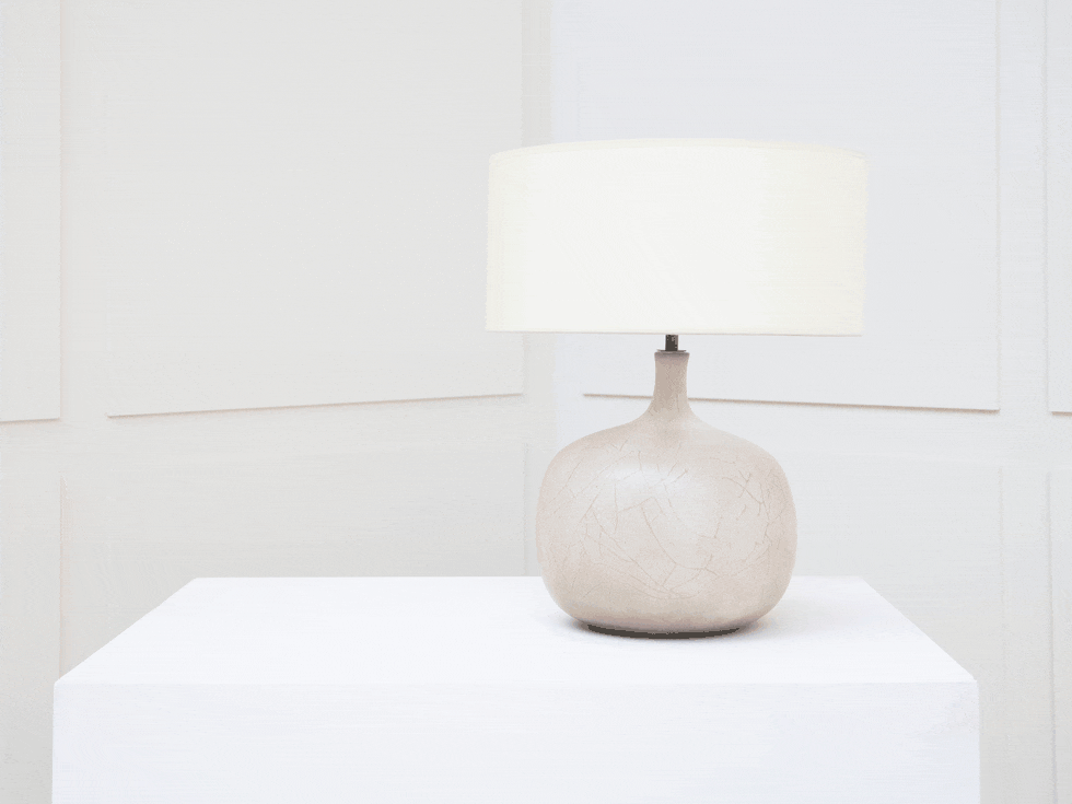 Jacques et Dani Ruelland, Importante lampe à poser, vue 01