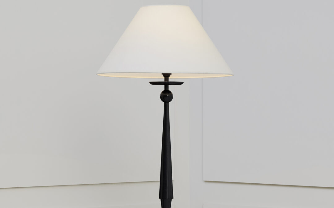 Table lamp, Gilbert Poillerat