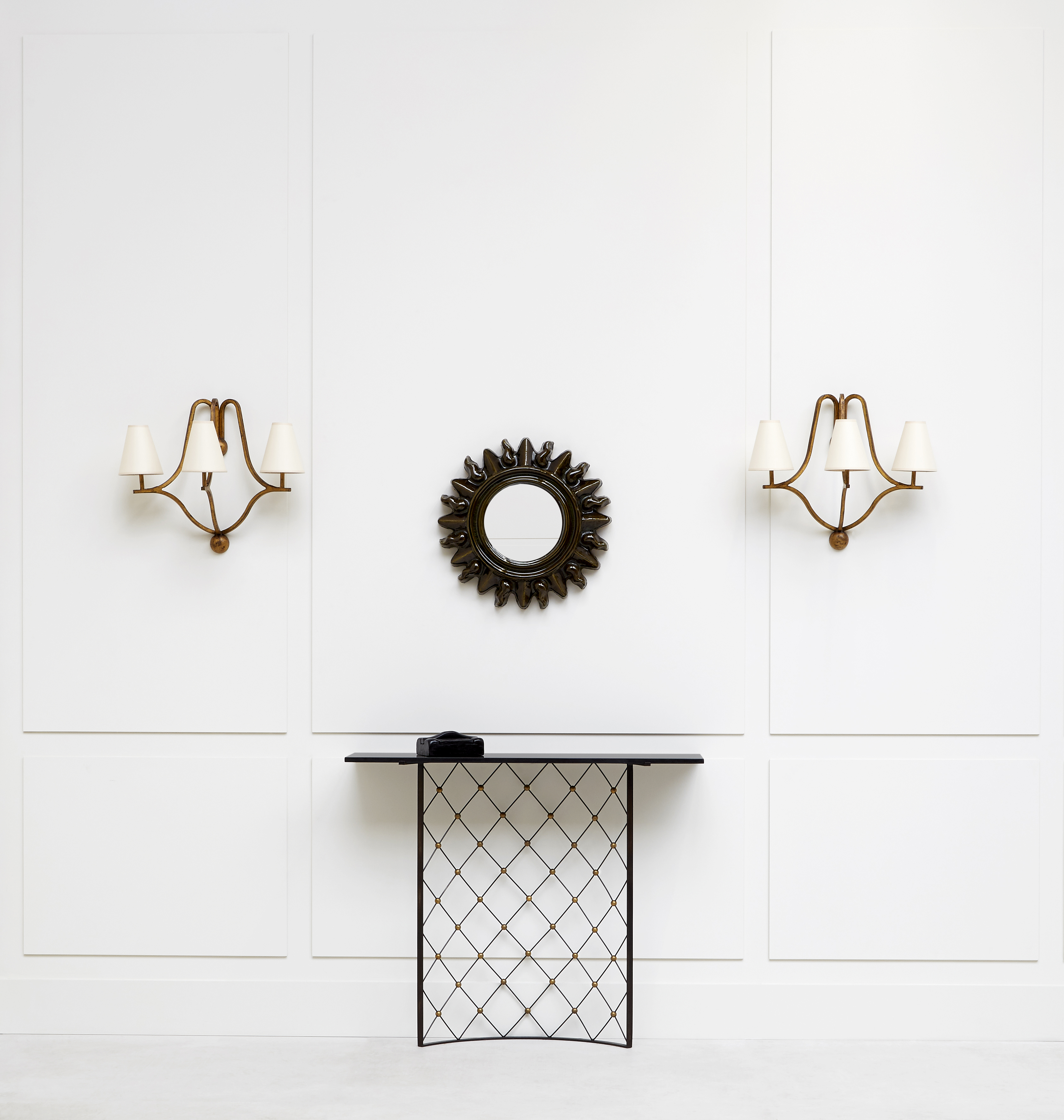 Georges Jouve, Ceramic «Sun» mirror, vue 05