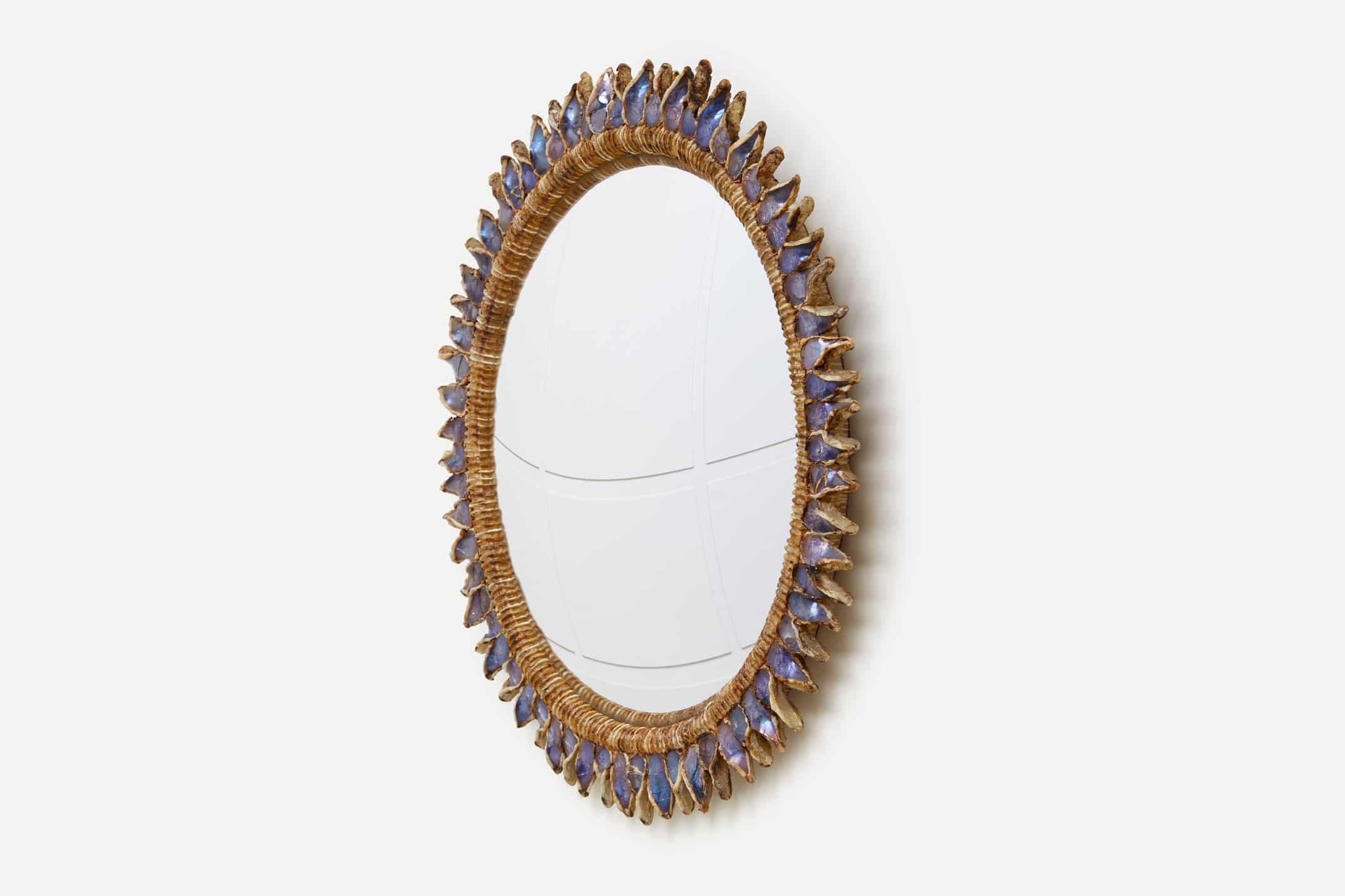 Line Vautrin, Purple «Flammes» mirror, vue 02
