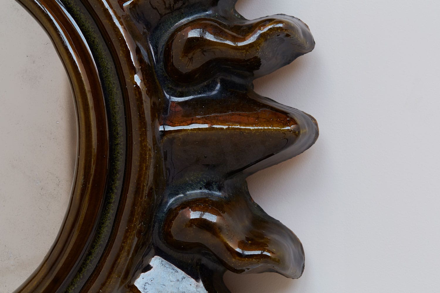 Georges Jouve, Ceramic «Sun» mirror, vue 02